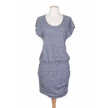 SET - Robe mi-longue gris en coton - Femme - Taille 40 - Modz