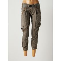 HIGH - Pantalon 7/8 gris en viscose - Femme - Taille 34 - Modz