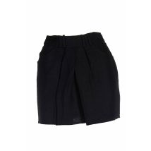 DEVASTEE - Jupe courte noir en lin - Femme - Taille 38 - Modz