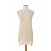 ALMALIBRE - Tunique sans manche beige en coton - Femme - Taille 34 - Modz