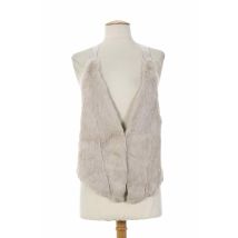RARE - Gilet sans manche gris en autre matiere - Femme - Taille 46 - Modz