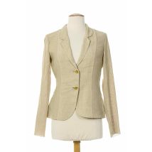 ALMALIBRE - Veste casual beige en coton - Femme - Taille 36 - Modz