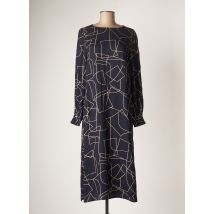 TOM TAILOR - Robe mi-longue bleu en viscose - Femme - Taille 42 - Modz