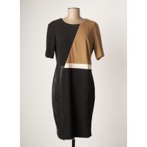 LOLA - Robe mi-longue noir en polyester - Femme - Taille 36 - Modz