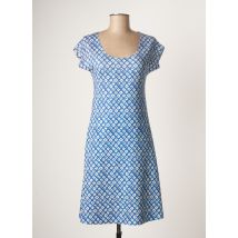 ANIMAPOP - Robe mi-longue bleu en polyester - Femme - Taille 34 - Modz