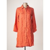 AGATHE & LOUISE - Robe courte orange en lin - Femme - Taille 40 - Modz
