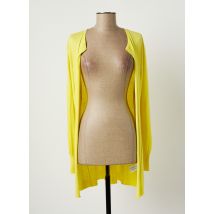 SANDWICH - Gilet manches longues jaune en coton - Femme - Taille 38 - Modz
