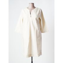 TOM TAILOR - Robe mi-longue beige en lyocell - Femme - Taille 36 - Modz
