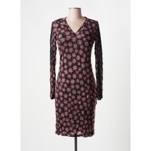SANDWICH - Robe mi-longue noir en polyester - Femme - Taille 36 - Modz