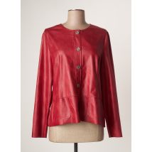 GRIFFON - Veste simili cuir rouge en polyester - Femme - Taille 40 - Modz