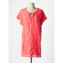 SANDWICH - Tunique manches courtes rose en lin - Femme - Taille 44 - Modz
