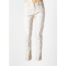 EVA KAYAN - Pantalon slim beige en coton - Femme - Taille 44 - Modz