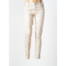 EVA KAYAN - Pantalon slim beige en coton - Femme - Taille 38 - Modz