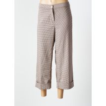 LOLA - Pantalon 7/8 marron en polyester - Femme - Taille 34 - Modz