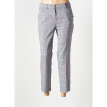 TONI - Pantalon 7/8 bleu en polyester - Femme - Taille 40 - Modz