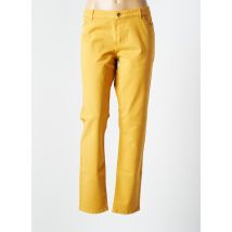 ONE STEP - Pantalon slim jaune en coton - Femme - Taille 46 - Modz