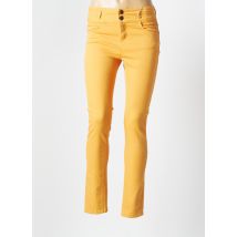 PHILDAR - Pantalon slim jaune en coton - Femme - Taille 36 - Modz