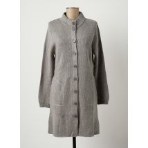 SOIE POUR SOI - Gilet manches longues gris en acrylique - Femme - Taille 40 - Modz