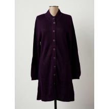 SOIE POUR SOI - Gilet manches longues violet en acrylique - Femme - Taille 36 - Modz