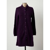 SOIE POUR SOI - Gilet manches longues violet en acrylique - Femme - Taille 40 - Modz