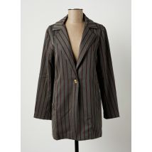ROSE MON AMOUR - Manteau long gris en polyester - Femme - Taille 38 - Modz