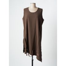 NESLAY - Robe courte marron en polyester - Femme - Taille 44 - Modz