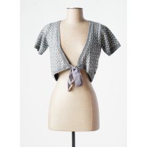 LOLLIPOPS - Gilet manches courtes gris en acrylique pour femme - Taille 36 - Modz