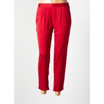 ROSE - Pantalon 7/8 rouge en polyester - Femme - Taille 38 - Modz
