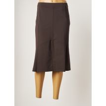FRED SABATIER - Jupe mi-longue marron en polyamide - Femme - Taille 40 - Modz