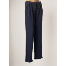 ELENA MIRO - Pantalon droit bleu en coton - Femme - Taille 56 - Modz
