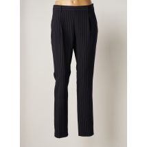 LENNY B - Pantalon droit bleu en polyester - Femme - Taille 40 - Modz