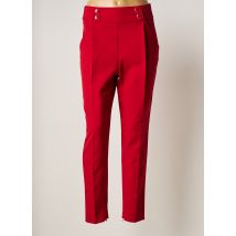 KOCCA - Pantalon droit rouge en polyester - Femme - Taille 38 - Modz