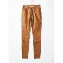 GEISHA - Pantalon slim marron en coton - Femme - Taille 34 - Modz