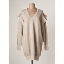 TWINSET - Robe pull gris en viscose - Femme - Taille 36 - Modz