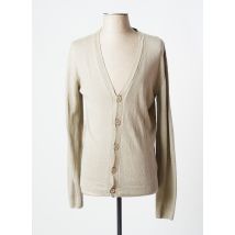 SAMEDI MATIN - Gilet manches longues beige en lin - Femme - Taille 38 - Modz