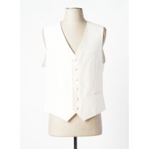 GREGE CREATION - Gilet sans manche beige en soie - Homme - Taille L - Modz