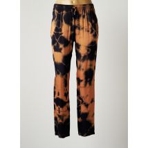 LAUREN VIDAL - Pantalon droit marron en viscose - Femme - Taille 44 - Modz