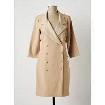 LAUREN VIDAL - Robe mi-longue beige en polyester - Femme - Taille 38 - Modz