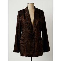 LAUREN VIDAL - Blazer marron en polyester - Femme - Taille 38 - Modz