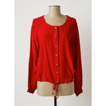 LAUREN VIDAL - Chemisier rouge en viscose - Femme - Taille 36 - Modz