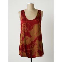 LAUREN VIDAL - Tunique sans manche rouge en viscose - Femme - Taille 38 - Modz