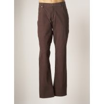 SAINT HILAIRE - Pantalon droit marron en coton pour homme - Taille W40 - Modz