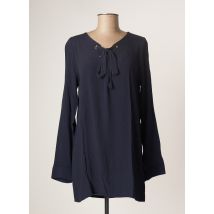 LA FEE MARABOUTEE - Tunique manches longues bleu en viscose - Femme - Taille 36 - Modz