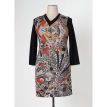 KALISSON - Robe mi-longue noir en polyester - Femme - Taille 40 - Modz