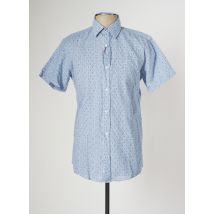 JACK & JONES - Chemise manches courtes bleu en coton - Homme - Taille S - Modz