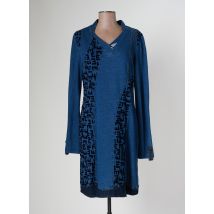 ELISA CAVALETTI - Robe mi-longue bleu en coton pour femme - Taille 44 - Modz