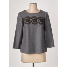 GERARD DAREL - Top gris en laine vierge - Femme - Taille 42 - Modz