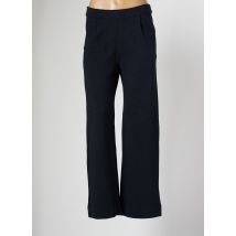 MAJESTIC FILATURES - Pantalon large bleu en coton - Femme - Taille 36 - Modz