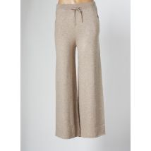 MARINA V - Pantalon large beige en polyester pour femme - Taille 38 - Modz