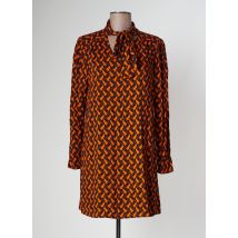 COMPAÑIA FANTASTICA - Robe courte orange en viscose - Femme - Taille 38 - Modz